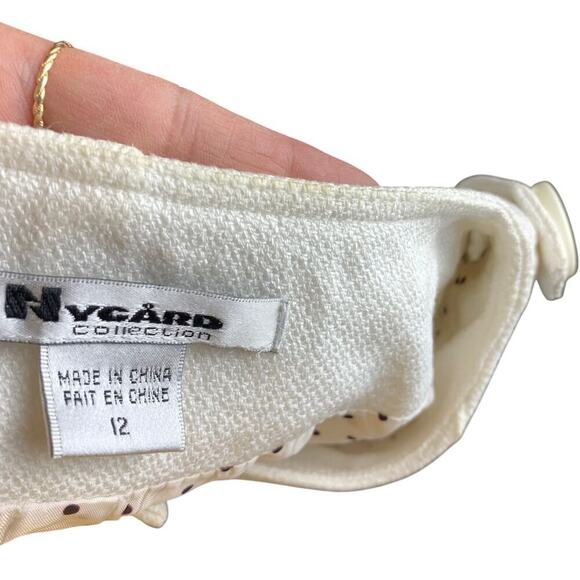 Nygard Collection Winter White A-Line Swing Jacket Size 12 - Picture 7 of 8